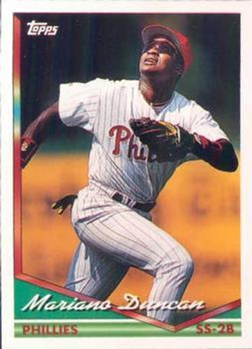 #663 Mariano Duncan - Philadelphia Phillies - 1994 Topps Baseball