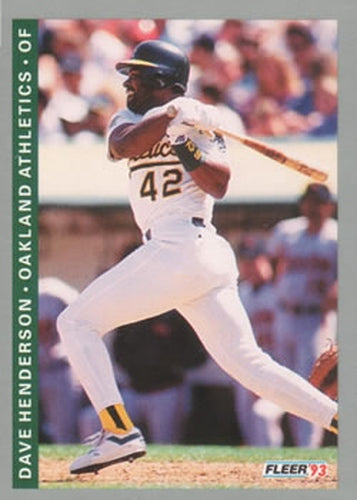 #664 Dave Henderson - Oakland Athletics - 1993 Fleer Baseball