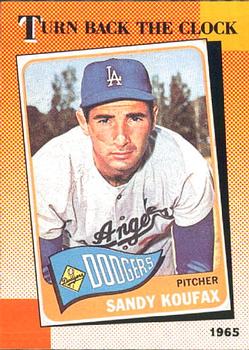 #665 Sandy Koufax - Los Angeles Dodgers - 1990 O-Pee-Chee Baseball