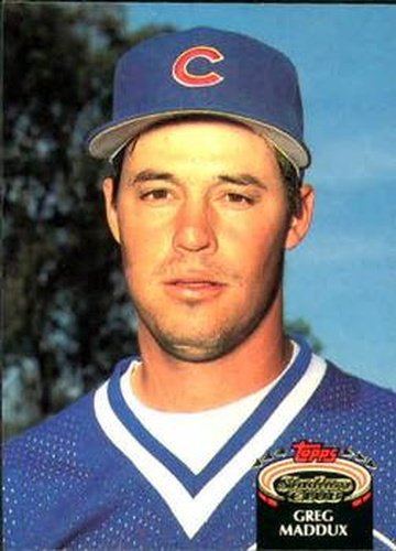 #665 Greg Maddux - Chicago Cubs - 1992 Stadium Club Baseball