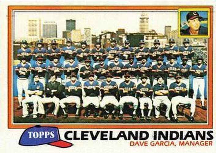 #665 Cleveland Indians / Dave Garcia - Cleveland Indians - 1981 Topps Baseball