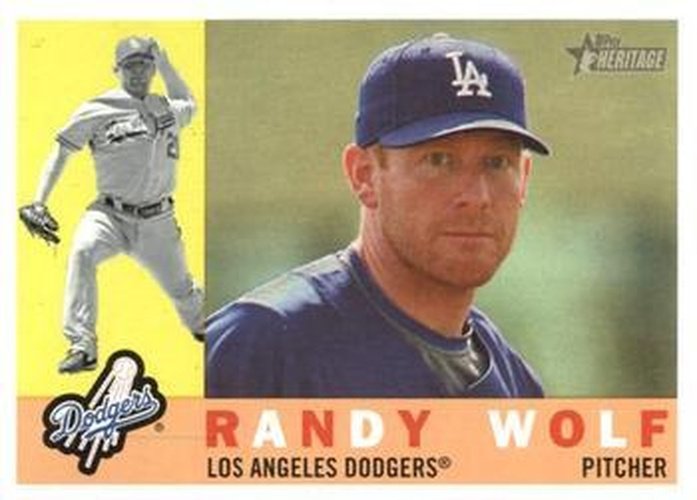 #665 Randy Wolf - Los Angeles Dodgers - 2009 Topps Heritage Baseball