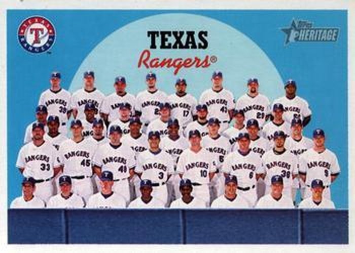 #665 Texas Rangers - Texas Rangers - 2008 Topps Heritage Baseball