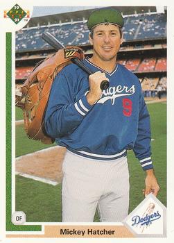 #666 Mickey Hatcher - Los Angeles Dodgers - 1991 Upper Deck Baseball