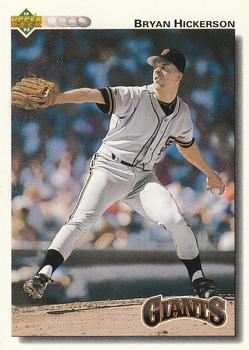 #667 Bryan Hickerson - San Francisco Giants - 1992 Upper Deck Baseball