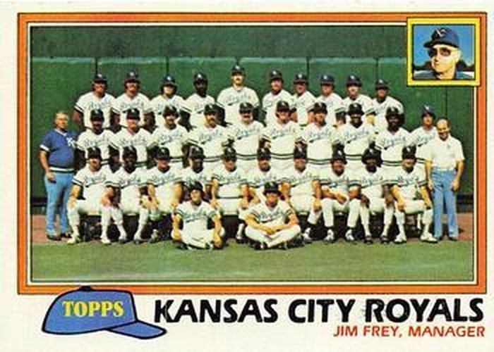 #667 Kansas City Royals / Jim Frey - Kansas City Royals - 1981 Topps Baseball