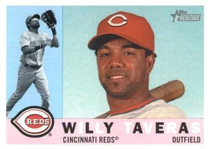 #667 Willy Taveras - Cincinnati Reds - 2009 Topps Heritage Baseball