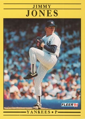 #667 Jimmy Jones - New York Yankees - 1991 Fleer Baseball