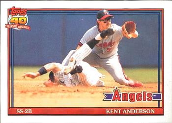 #667 Kent Anderson - California Angels - 1991 O-Pee-Chee Baseball