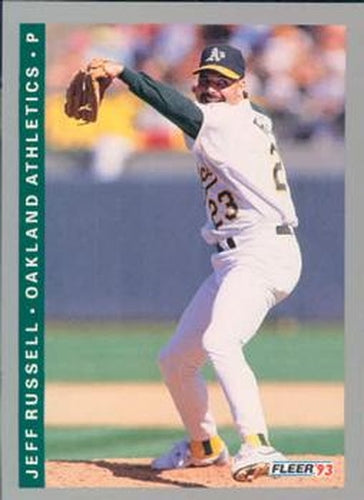 #668 Jeff Russell - Oakland Athletics - 1993 Fleer Baseball