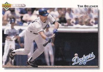 #668 Tim Belcher - Los Angeles Dodgers - 1992 Upper Deck Baseball