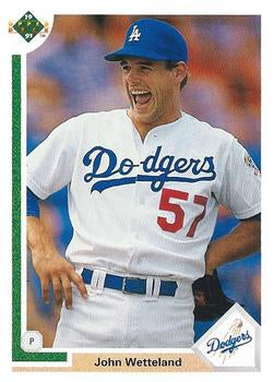 #668 John Wetteland - Los Angeles Dodgers - 1991 Upper Deck Baseball