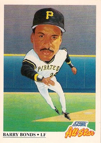 #668 Barry Bonds - Pittsburgh Pirates - 1991 Score Baseball