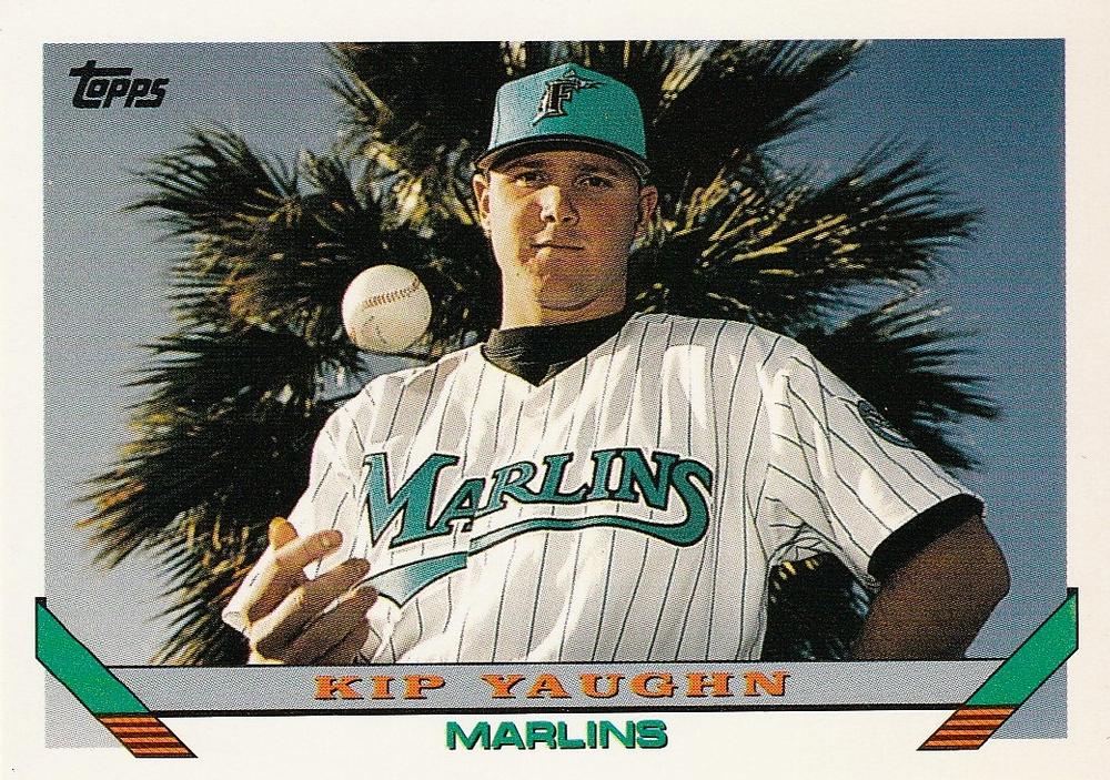 669 Kip Yaughn - Florida Marlins - 1993 Topps Baseball – Isolated Cards