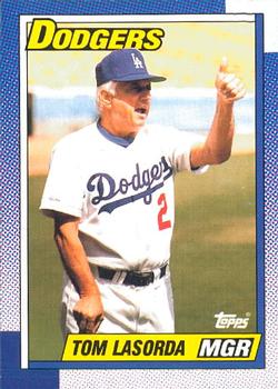 #669 Tom Lasorda - Los Angeles Dodgers - 1990 O-Pee-Chee Baseball