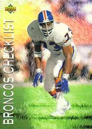 #66 Broncos Checklist - Denver Broncos - 1993 Upper Deck Football