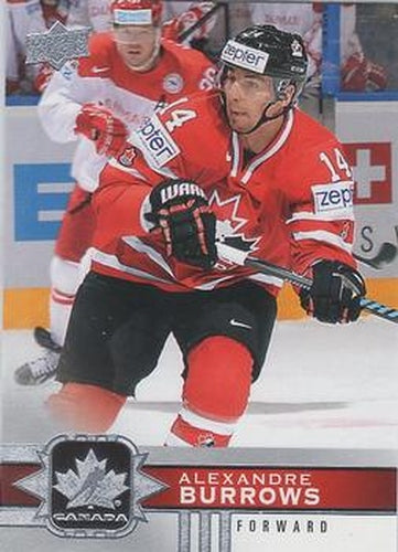 #66 Alexandre Burrows - Canada - 2017-18 Upper Deck Canadian Tire Team Canada Hockey