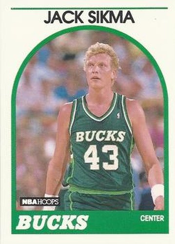 #66 Jack Sikma - Milwaukee Bucks - 1989-90 Hoops Basketball