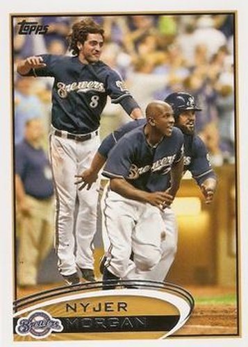 #66 Nyjer Morgan - Milwaukee Brewers - 2012 Topps Baseball