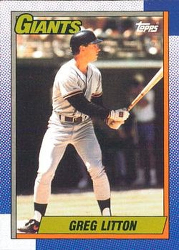 #66 Greg Litton - San Francisco Giants - 1990 O-Pee-Chee Baseball