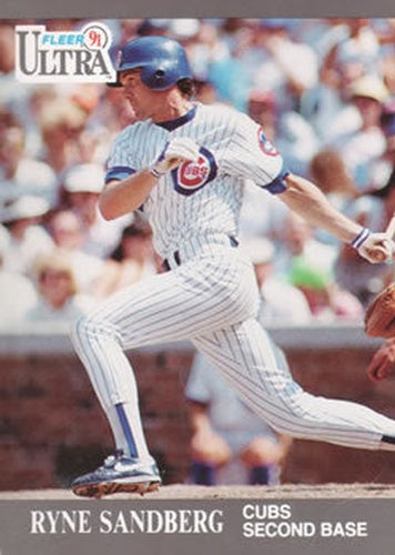 #66 Ryne Sandberg - Chicago Cubs - 1991 Ultra Baseball