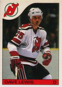 #66 Dave Lewis - New Jersey Devils - 1985-86 O-Pee-Chee Hockey