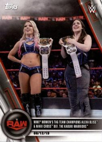 #66 WWE Women's Tag Team Champions Alexa Bliss & Nikki Cross def. The Kabuki Warriors - 2020 Topps WWE Women's Division Wrestling
