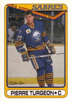 #66 Pierre Turgeon - Buffalo Sabres - 1990-91 O-Pee-Chee Hockey