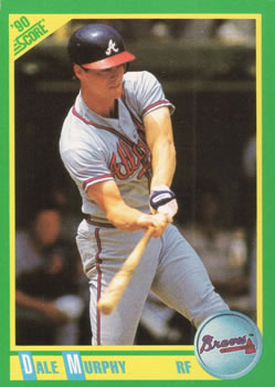 #66 Dale Murphy - Atlanta Braves - 1990 Score Baseball