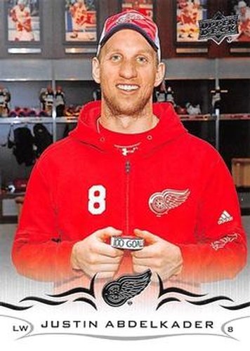 #66 Justin Abdelkader - Detroit Red Wings - 2018-19 Upper Deck Hockey