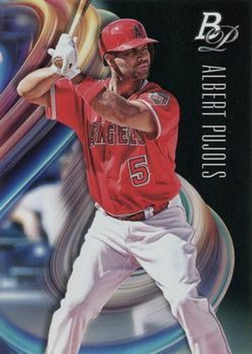 #66 Albert Pujols - Los Angeles Angels - 2018 Bowman Platinum Baseball