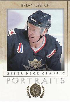 #66 Brian Leetch - New York Rangers - 2002-03 Upper Deck Classic Portraits Hockey