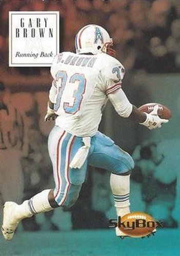 #66 Gary Brown - Houston Oilers - 1994 SkyBox Premium Football