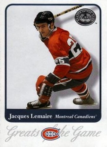 #66 Jacques Lemaire - Montreal Canadiens - 2001-02 Fleer Greats of the Game Hockey