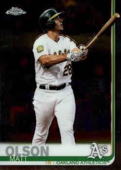 #66 Matt Olson - Oakland Athletics - 2019 Topps Chrome Baseball