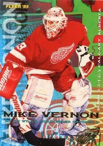 #66 Mike Vernon - Detroit Red Wings - 1994-95 Fleer Hockey