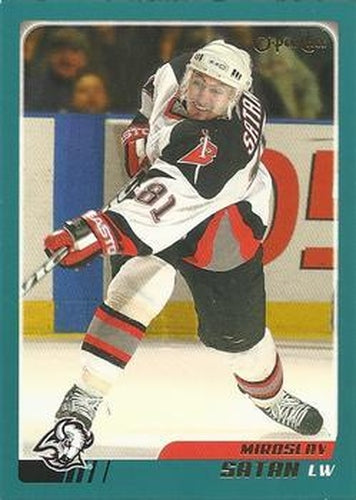 #66 Miroslav Satan - Buffalo Sabres - 2003-04 O-Pee-Chee Hockey