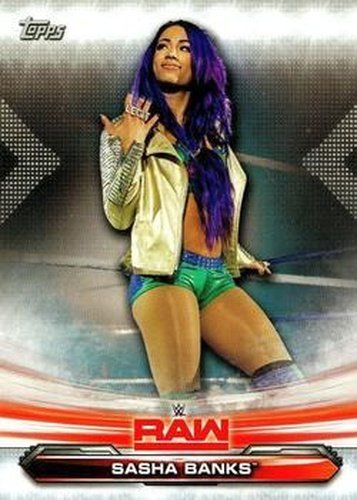 #66 Sasha Banks - 2019 Topps WWE RAW Wrestling