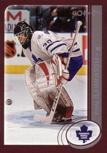 #66 Tom Barrasso - Toronto Maple Leafs - 2002-03 O-Pee-Chee Hockey