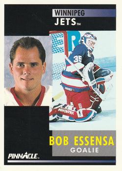 #66 Bob Essensa - Winnipeg Jets - 1991-92 Pinnacle Hockey