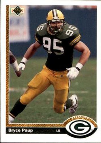 #670 Bryce Paup - Green Bay Packers - 1991 Upper Deck Football