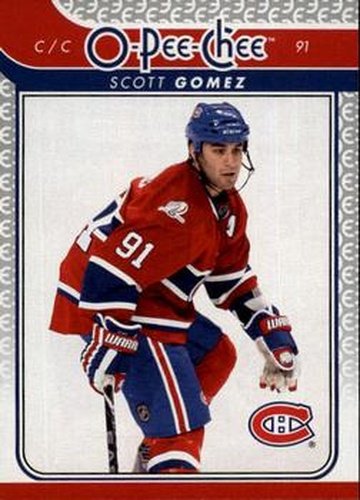 #670 Scott Gomez - Montreal Canadiens - 2009-10 O-Pee-Chee Hockey