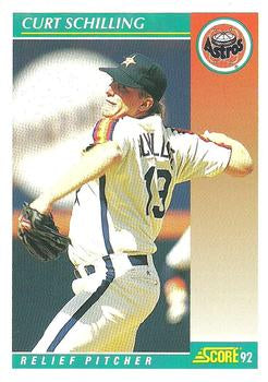 #671 Curt Schilling - Houston Astros - 1992 Score Baseball