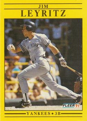 #671 Jim Leyritz - New York Yankees - 1991 Fleer Baseball