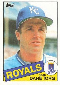 #671 Dane Iorg - Kansas City Royals - 1985 Topps Baseball