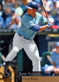 #672 Ross Gload - Kansas City Royals - 2009 Upper Deck Baseball