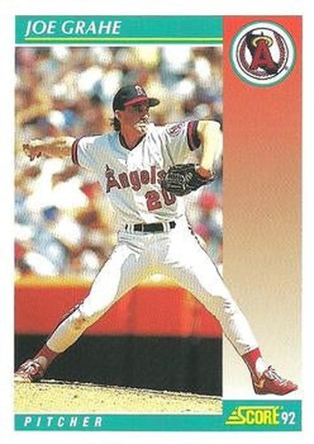 #674 Joe Grahe - California Angels - 1992 Score Baseball