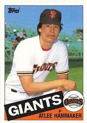 #674 Atlee Hammaker - San Francisco Giants - 1985 Topps Baseball