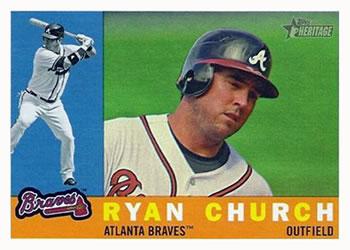 #674 Ryan Church - Atlanta Braves - 2009 Topps Heritage Baseball