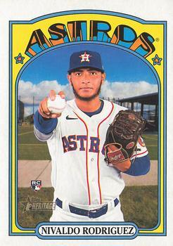 #675 Nivaldo Rodriguez - Houston Astros - 2021 Topps Heritage Baseball